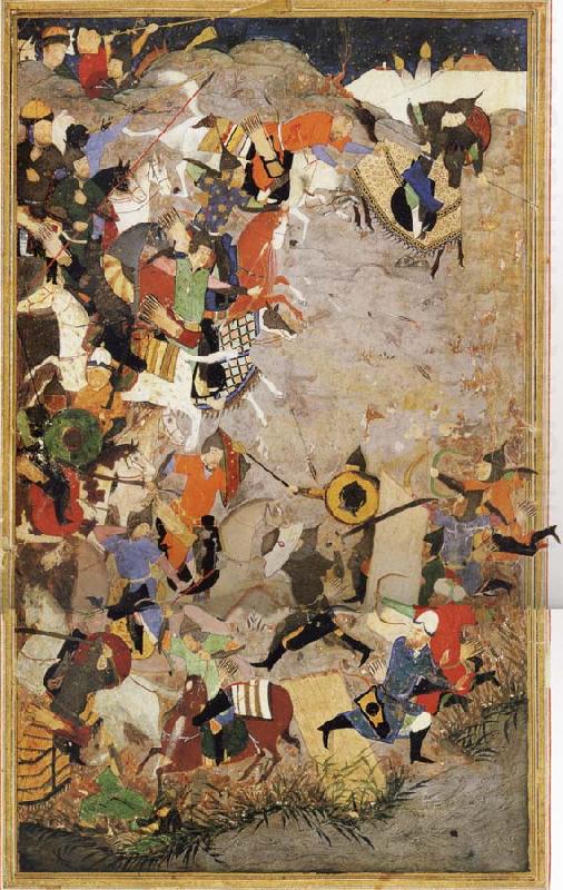 Fighting on the Banks of the Oxus, Sharafuddin Yazdi